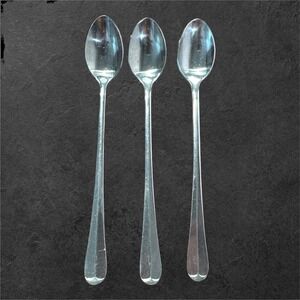 Vintage Crossroads Iced Tea Spoons Set of 3 Long Handle Stainless Korea